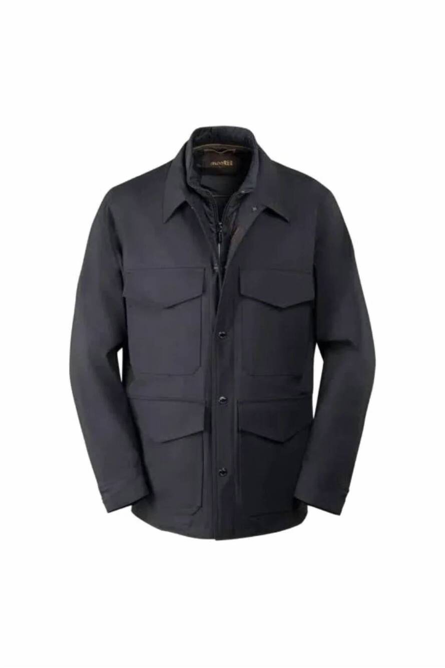 NEW MOORER men's sander field jacket in blue